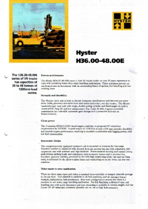 Dízel targoncák Hyster H 48.00 E