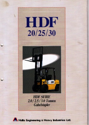 Dízel targoncák Halla HDF 25