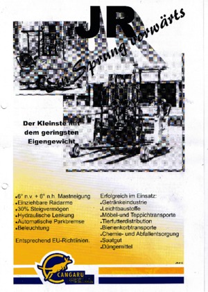 Dízel teherautóra rögzíthető targoncák Cangaru / Transmanut JR 3-4.3.1028 F o. DR