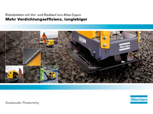 Kétirányú vibrolapok Atlas Copco LG 400