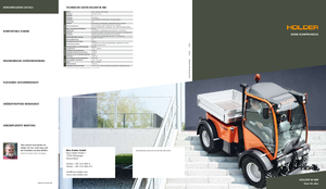 Kommuniális traktorok - elülső felfüggesztéssel Holder M 480