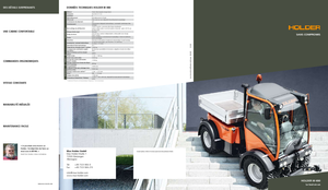 Kommuniális traktorok - elülső felfüggesztéssel Holder M 480
