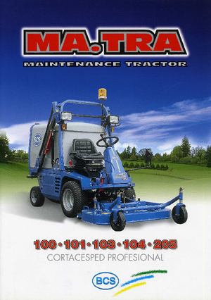 Kommuniális traktorok - elülső felfüggesztéssel BCS MA.TRA 205