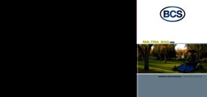 Kommuniális traktorok - elülső felfüggesztéssel BCS MA.TRA 300