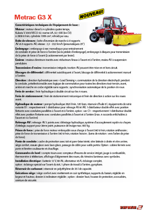 Kommuniális traktorok - elülső felfüggesztéssel Reform Werke Metrac G 3 X