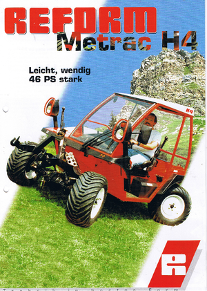 Kommuniális traktorok - elülső felfüggesztéssel Reform Werke Metrac H 4