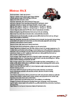 Kommuniális traktorok - elülső felfüggesztéssel Reform Werke Metrac H 4 X