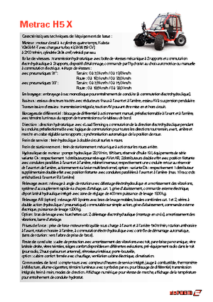 Kommuniális traktorok - elülső felfüggesztéssel Reform Werke Metrac H 5 X