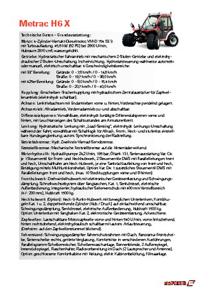 Kommuniális traktorok - elülső felfüggesztéssel Reform Werke Metrac H 6 X