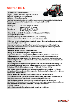 Kommuniális traktorok - elülső felfüggesztéssel Reform Werke Metrac H 6 X