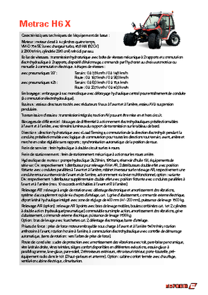 Kommuniális traktorok - elülső felfüggesztéssel Reform Werke Metrac H 6 X