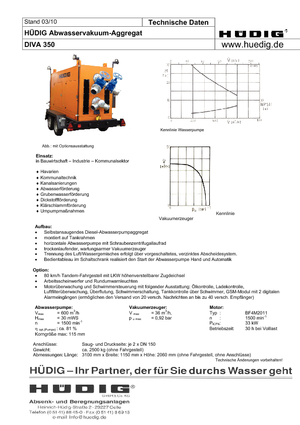 Talajvíz csökkentő aggregátok Hüdig Diva 350 Whisper
