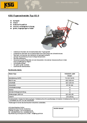 Burkolatvágók KSG-Maschinenbau KSG 461