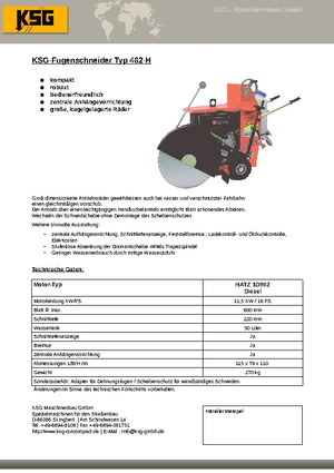 Burkolatvágók KSG-Maschinenbau KSG 462 H