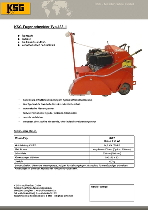Burkolatvágók KSG-Maschinenbau KSG 463