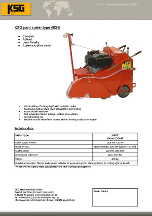 Burkolatvágók KSG-Maschinenbau KSG 463