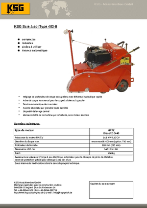 Burkolatvágók KSG-Maschinenbau KSG 463