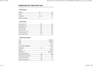 Dízel generátorok PRAMAC Lifter P 9000
