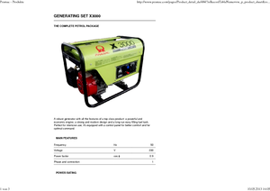 Dízel generátorok PRAMAC Lifter X 3000