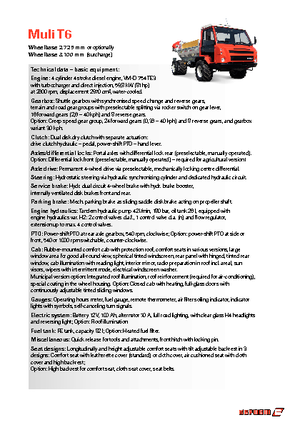 Kommuniális traktorok - elülső felfüggesztéssel Reform Werke Muli T 6