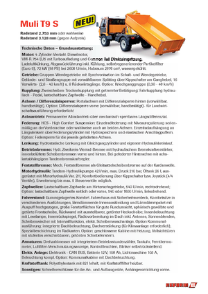 Kommuniális traktorok - elülső felfüggesztéssel Reform Werke Muli T 9 S