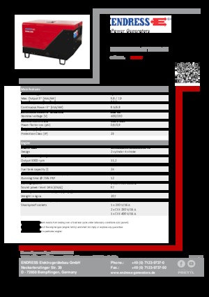 Dízel generátorok Endress ESE 1006 DLS-GT ES ISO DI