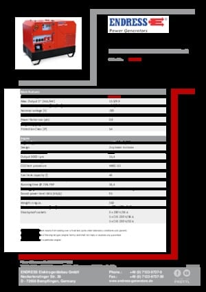 Dízel generátorok Endress ESE 1008 HG ES DI ISO DUPLEX Silent Plus