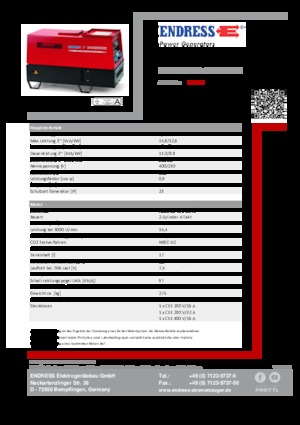 Dízel generátorok Endress ESE 1204 DHS-GT ES ISO DI