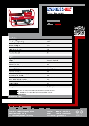 Dízel generátorok Endress ESE 404 YS DI