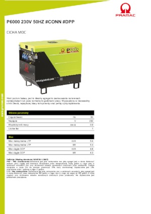 Dízel generátorok PRAMAC Lifter P 6000 TYA