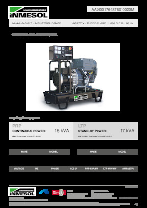 Dízel generátorok INMESOL AAD-017