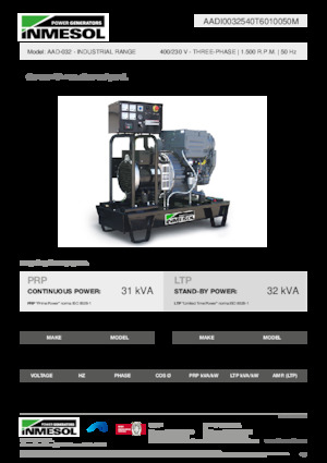 Dízel generátorok INMESOL AAD-032
