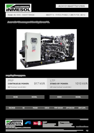 Dízel generátorok INMESOL AC-1010