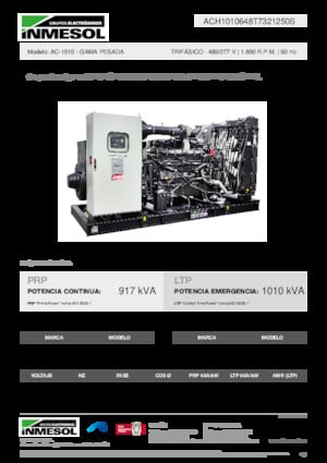 Dízel generátorok INMESOL AC-1010