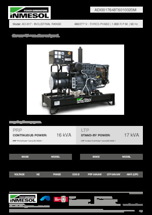 Dízel generátorok INMESOL AD-017