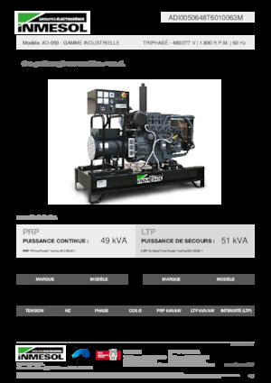 Dízel generátorok INMESOL AD-050