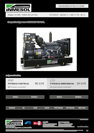 Dízel generátorok INMESOL AD-095