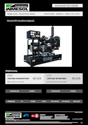 Dízel generátorok INMESOL AI-044