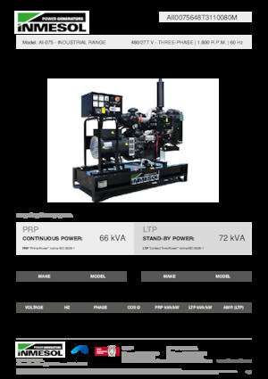 Dízel generátorok INMESOL AI-075