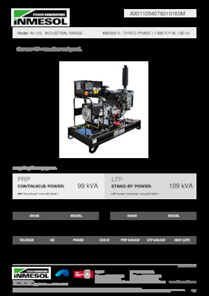 Dízel generátorok INMESOL AI-110