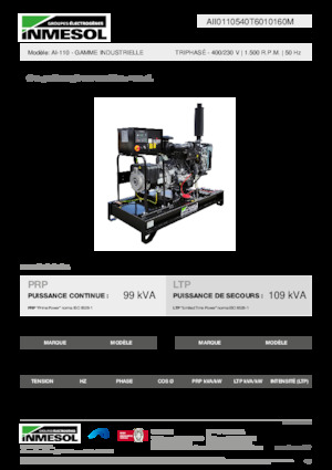Dízel generátorok INMESOL AI-110