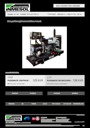 Dízel generátorok INMESOL AI-140