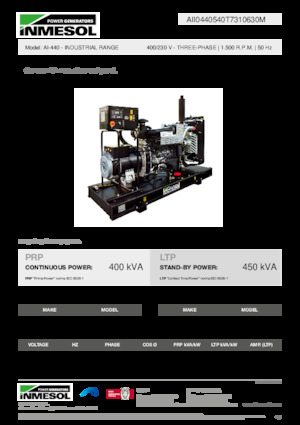 Dízel generátorok INMESOL AI-440