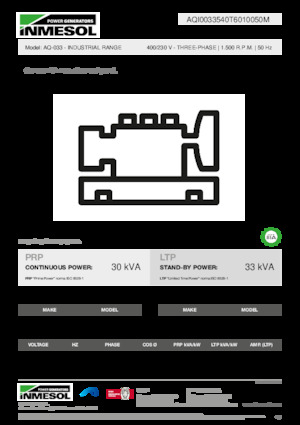 Dízel generátorok INMESOL AQ-033