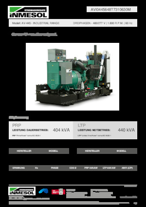 Dízel generátorok INMESOL AV-445