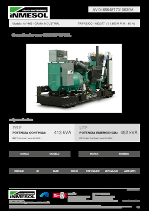 Dízel generátorok INMESOL AV-465