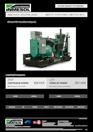 Dízel generátorok INMESOL AV-515