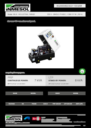Dízel generátorok INMESOL BQ-8