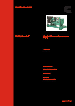 Dízel generátorok Cummins C110 D5