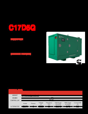 Dízel generátorok Cummins C17D5Q